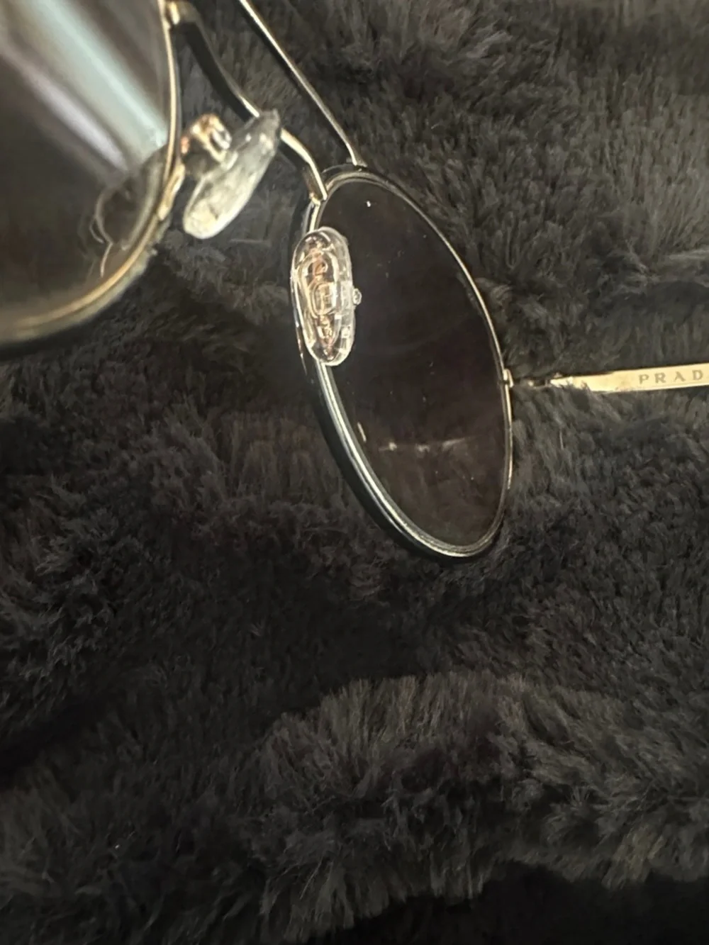 Prada Round Sunglasses - Gold Frame - Picture 5 of 7